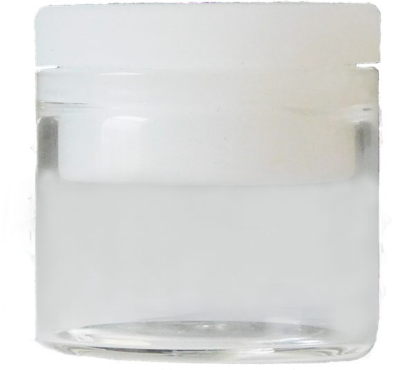 6ml Concentrate/cream Glass Jar-clear Silicon Lid - Jar (650x637)