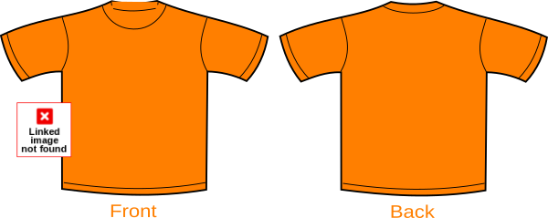 Orange T Shirt Template (600x239)