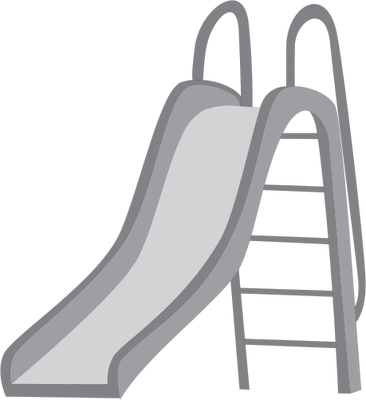 Playground Slide Drawing Hvjznd Clipart - Sliding Board Clipart (366x400)