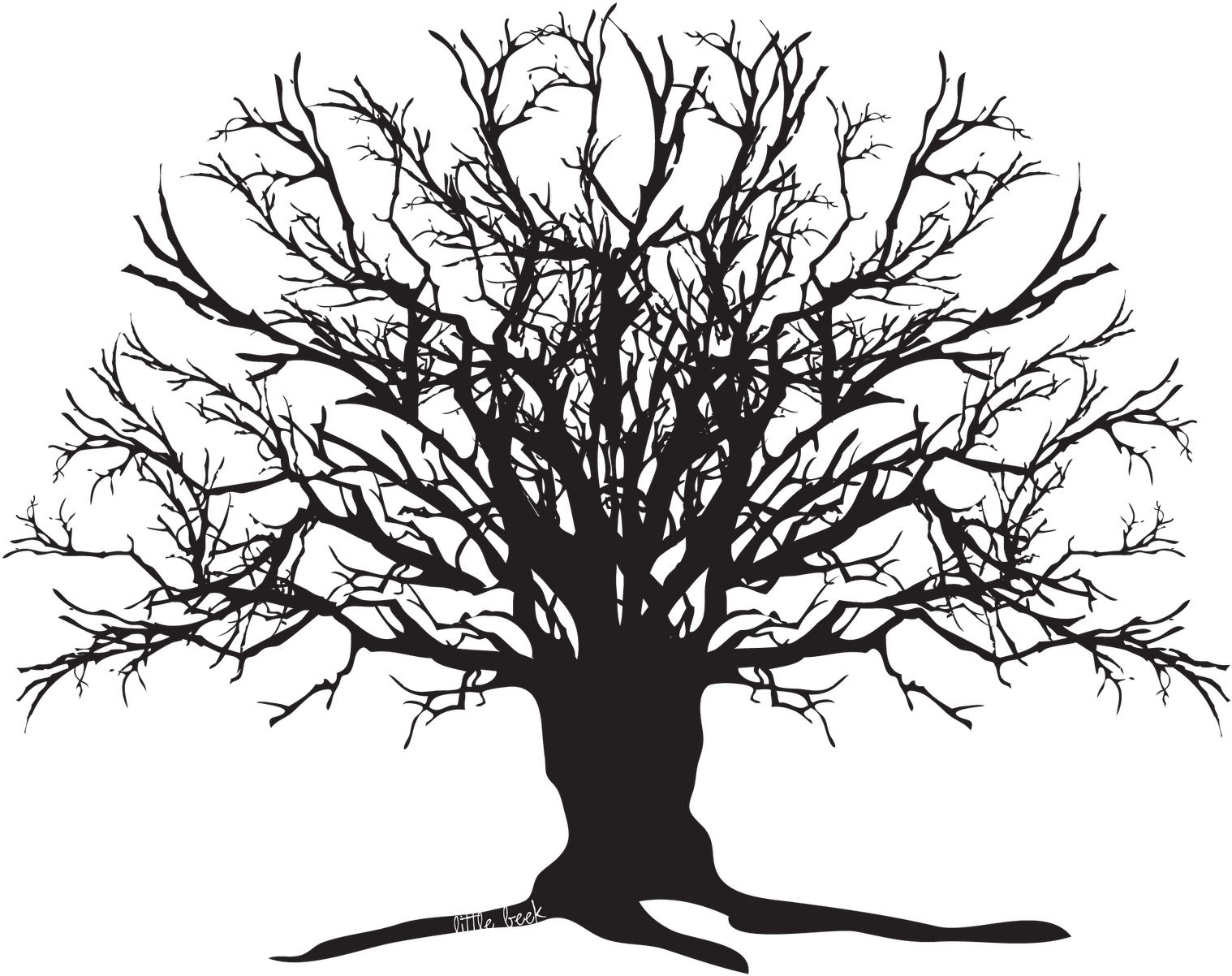 It's Fall And That Means - Creepy Tree Silhouette Png (1600x1381)