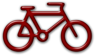 Red Bike Clipart - Love Cycling California Journal (420x420)
