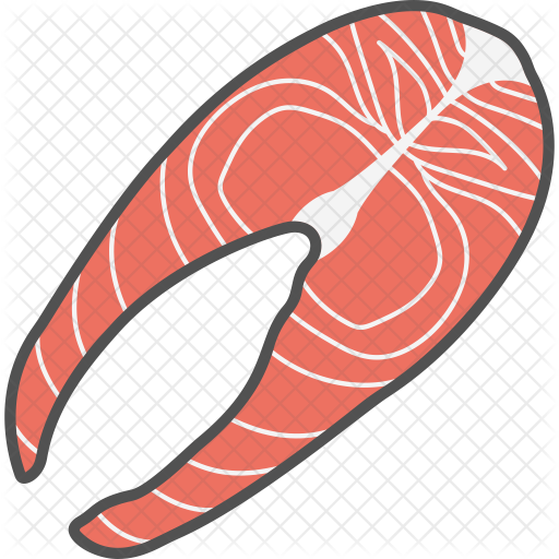 Salmon Icon - Food (512x512)