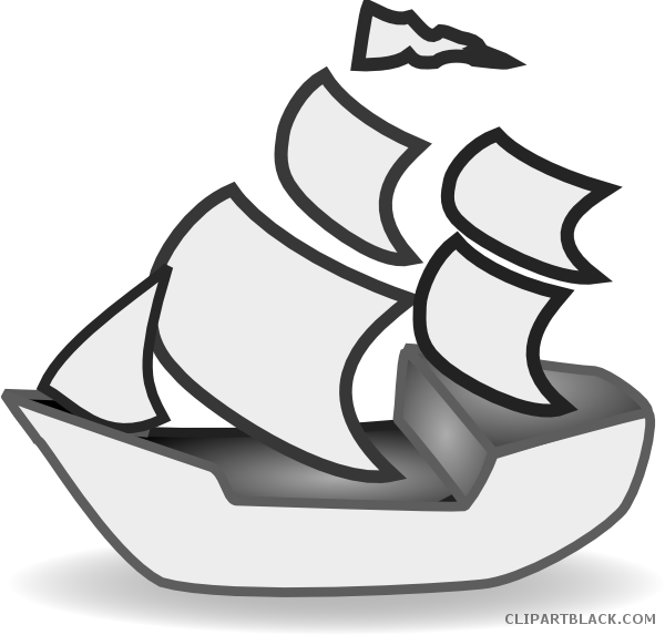Boat Transportation Free Black White Clipart Images - Boat Clipart (600x573)