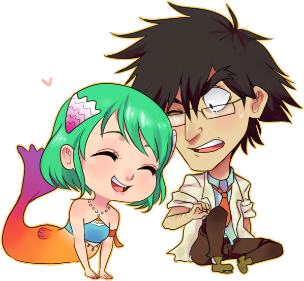 Pc Daryll And Leia By Purple Star 6 - Harvest Moon A Wonderful Life Daryl (640x579)