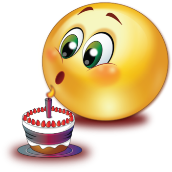 Birthday Cake Blowing Candle - Birthday Emoji Png (512x512)