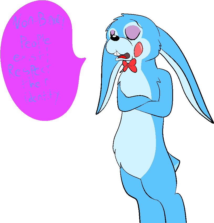 Non Binary Positive Toy Bonnie By Radical Hat - Gender Is Toy Bonnie (1000x1000)