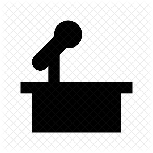 Dais Icon - Speaking Podium Icon (512x512)