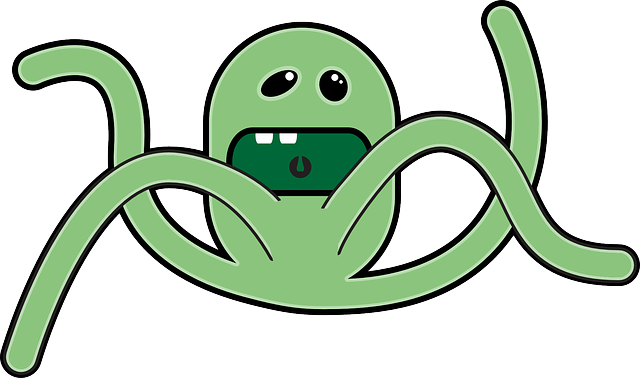 Turtle, Green, Cartoon, Crazy, Funny, Cute, Arms - Dibujos De Monstruos Animados (640x378)