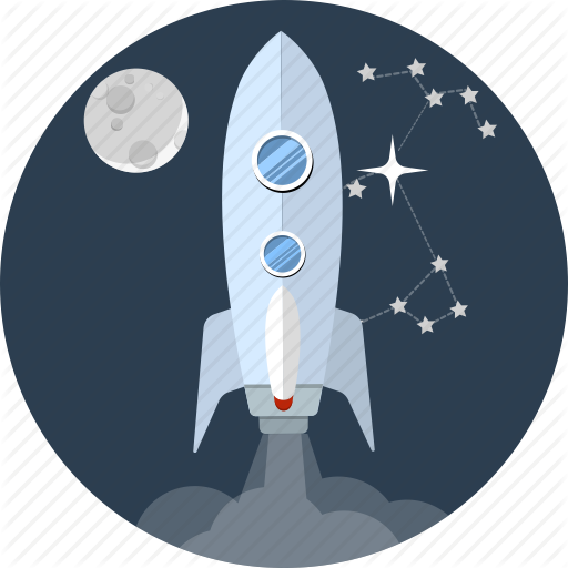 Booster, Energy, Launch, Moon, Rocketship, Space, Spaceship - Rocket (512x512)