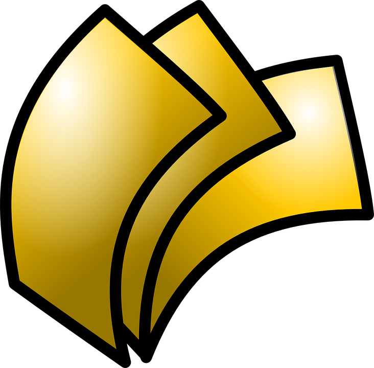 Gold Clipart Cash - Currency Note Clipart (732x720)