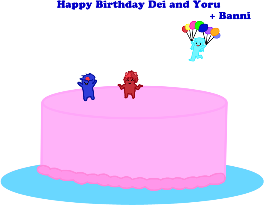 Yoru's Cake By Banni-rox - Happy Bee Farm (1055x758)