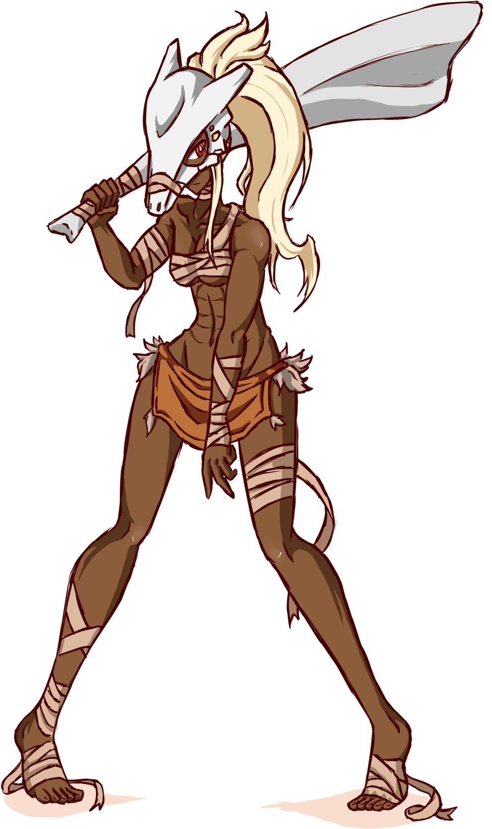 Marowak Gijinka By Ctr-v - Pokemon Gijinka Alola Marowak (1024x1756)