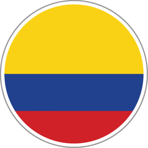 Colombia - Colombia Flag Circle (500x500)