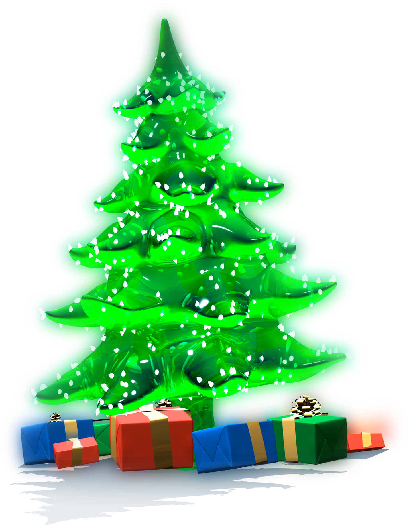 Luminous Christmas Tree With Gifts Png Clipart - Luminous Christmas Tree With Gifts Png Clipart (1427x1847)