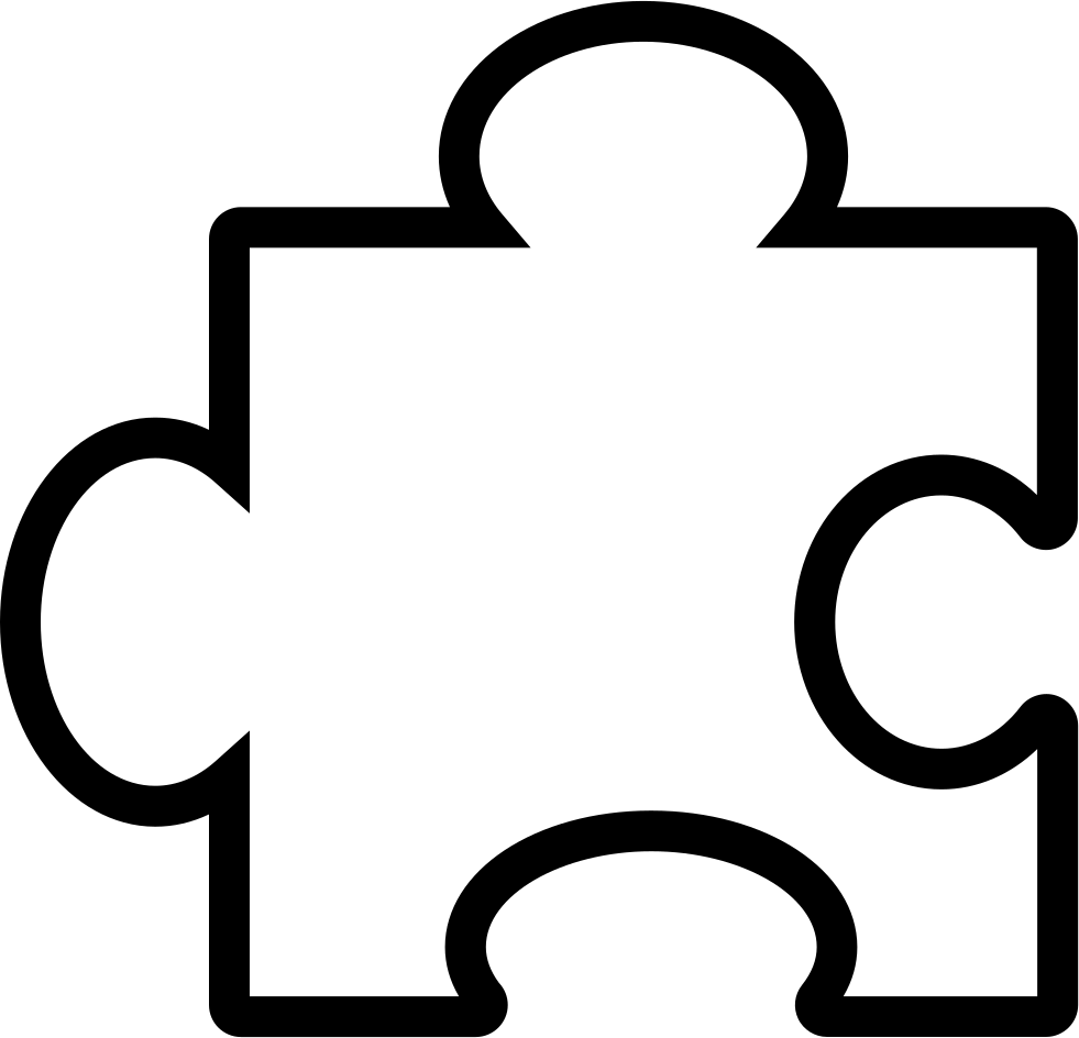 Puzzle Piece Outline Comments - Jigsaw Puzzle (981x944)