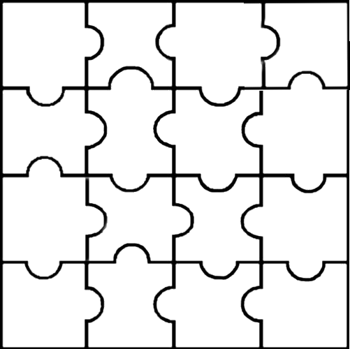 Puzzle - Puzzle Piece Print Outs (501x500)