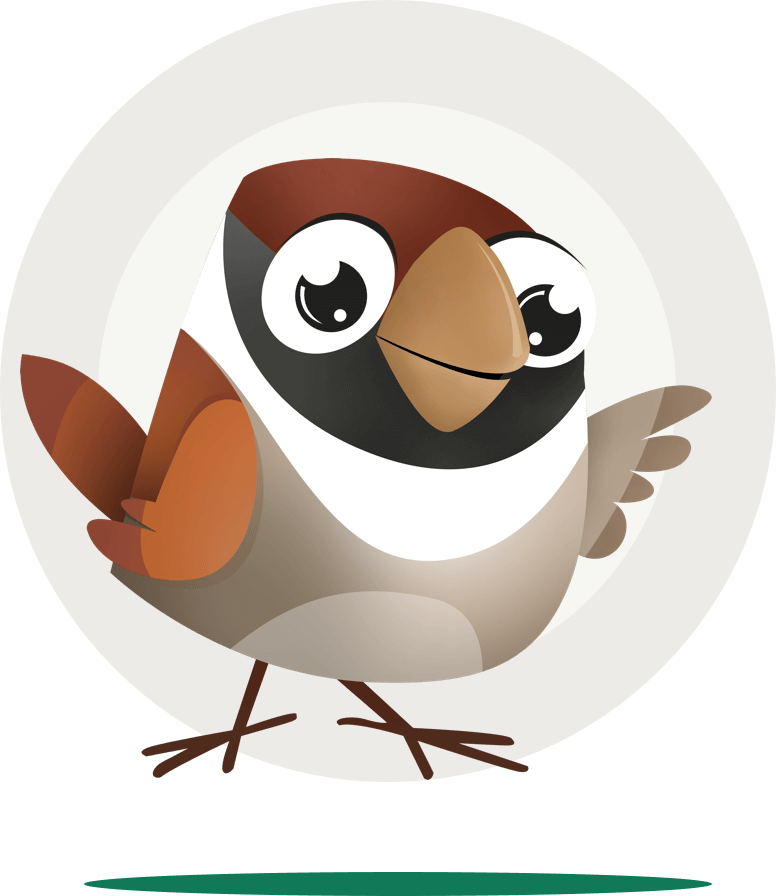Golden Sparrow Illustration Of Surveysparrow - Comparison Of Survey Software (776x896)