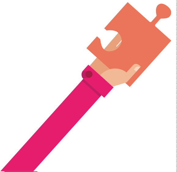 Got A Great Idea But Can't Seem To Piece The Puzzle - Puzzel On Hand Png (600x562)