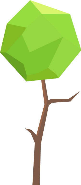Tree Polygon Artworks - Tree (338x768)