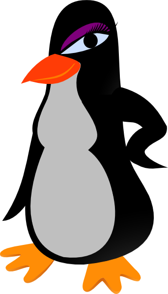 Black And White Penguin Beach Towel (342x599)