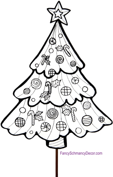 Color My Christmas Tree By The Round Top Collection - Christmas Tree (600x600)