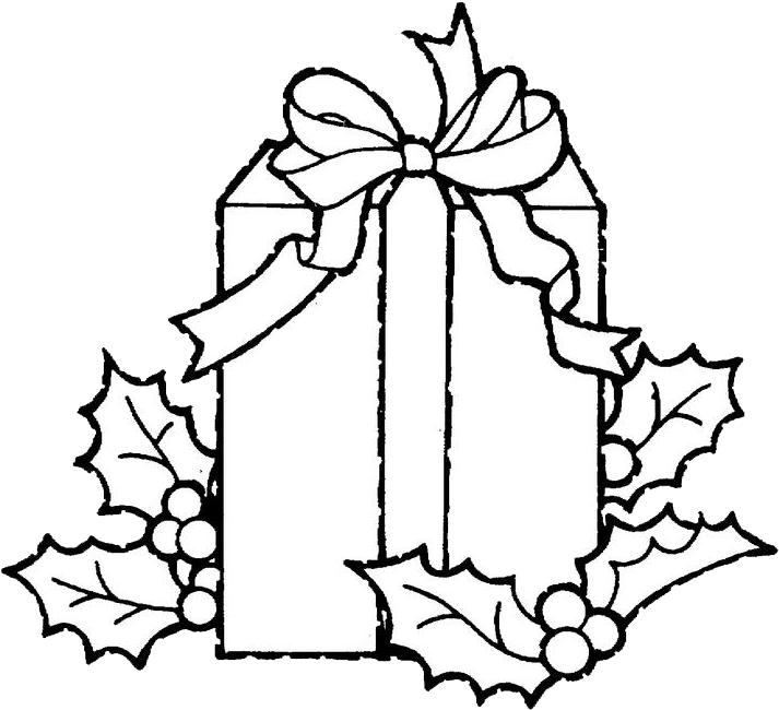Christmas Gift Coloring Page - Christmas Gifts Coloring Pages (720x656)