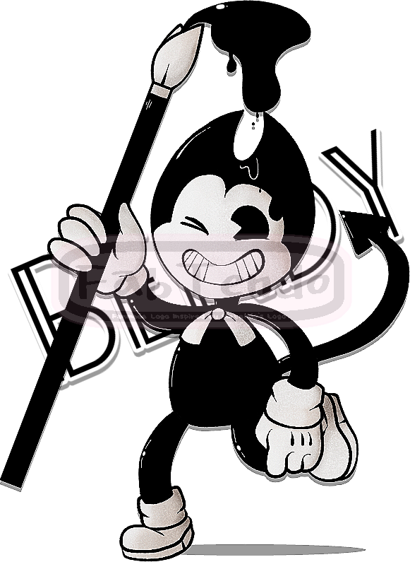 Bendy And His Magic Ink Brush By Pineappa - Bendy And The Ink Machine (581x795)