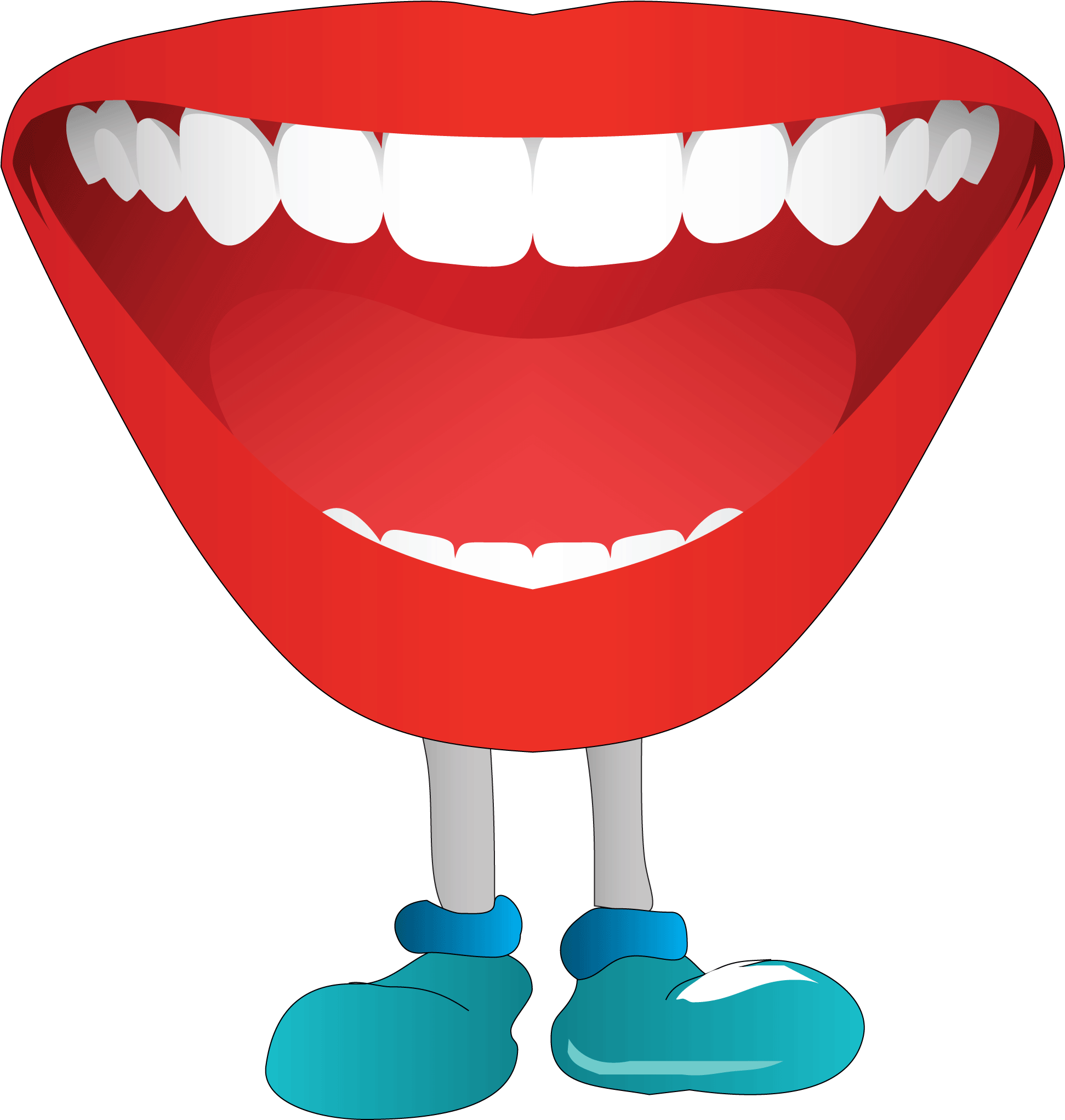 Talking Clipart Gif - Talking Mouth (1948x2058)