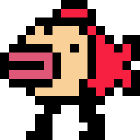 8 Bit Running Gif (480x480)