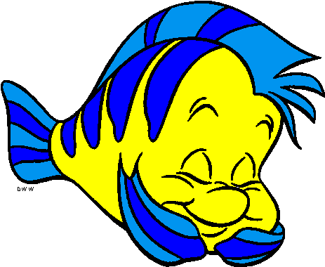 Flounder Clipart - Flounder Little Mermaid Png (484x404)