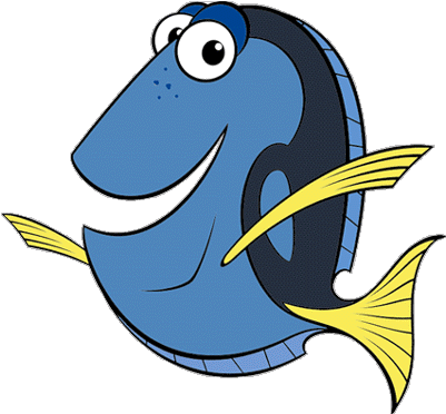Dory Finding Nemo Clipart - Dory Finding Nemo Cartoon (416x382)