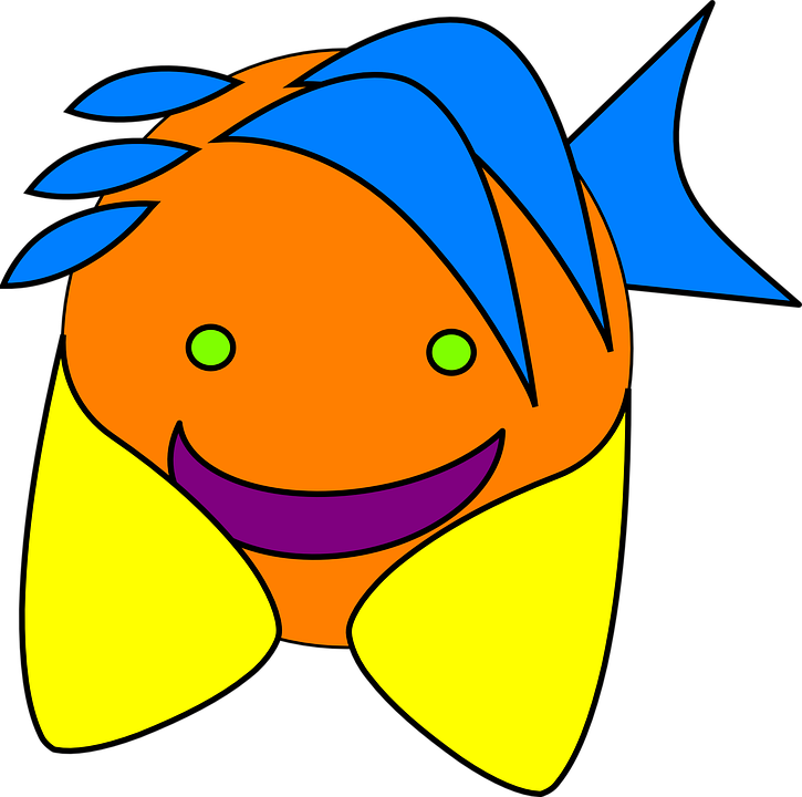 Laughing Fish - Happy Face Clip Art (725x720)