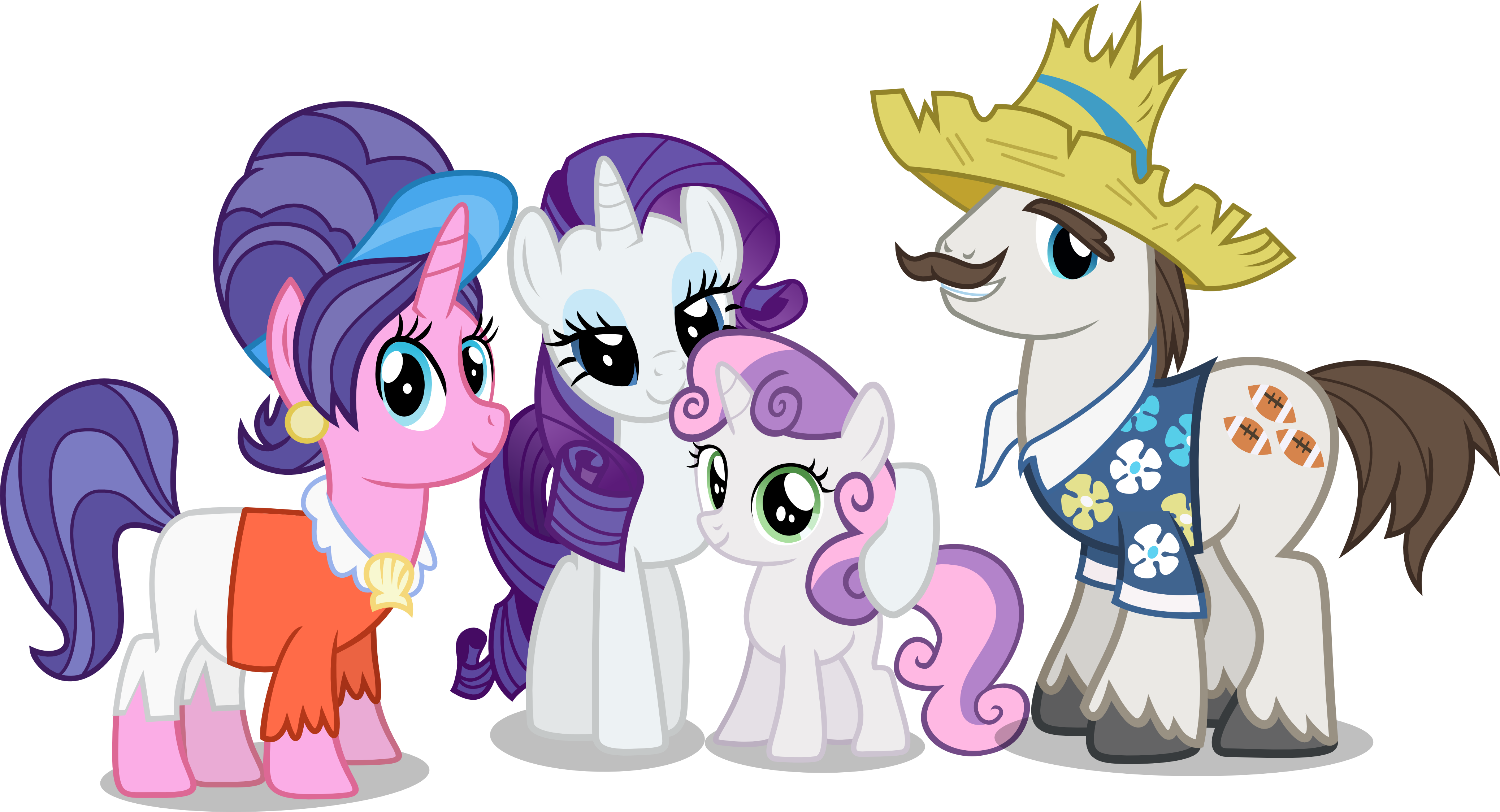 Rarity's Family By Vector-brony - Пони Дружба Это Чудо Игры (4154x2249)