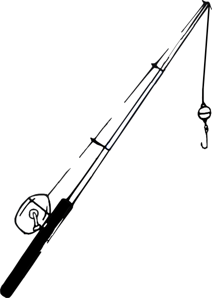 Clip Art Fishing Pole (426x599)