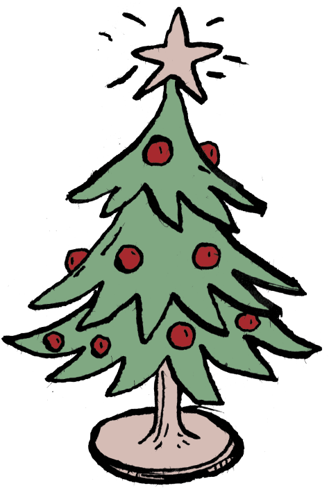 I Made A Bunch Of Small Spot Illustrations For The - Christmas Tree (709x709)