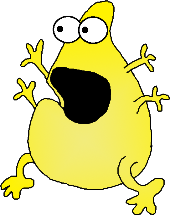 Ugly Monster Clipart - Cartoon (595x725)