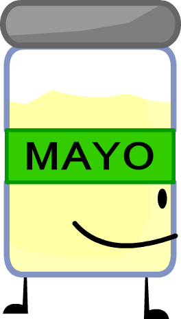 Mayonnaise Clipart Transparent - Paper Puppets Body Bfdi (264x465)