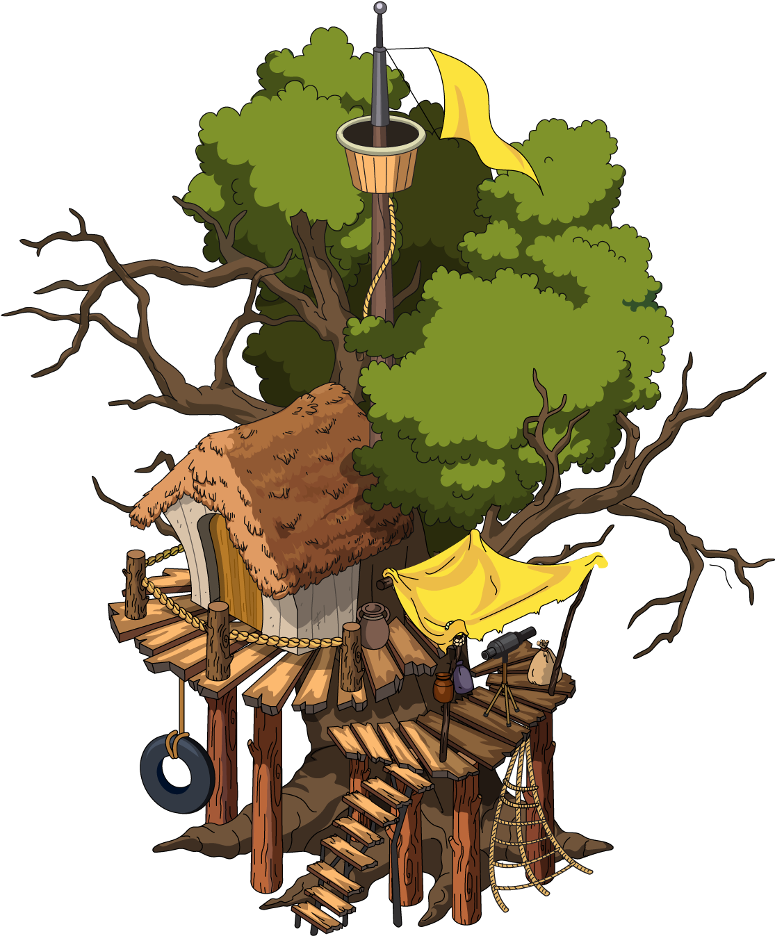 Building Thelostboystreehouse - Illustration (1139x1439)