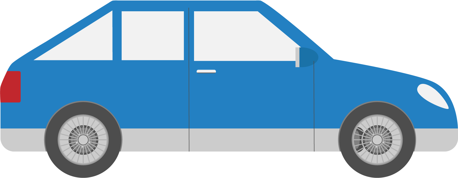 The Kind Of Peace You Can Only Get From Knowing That - Car Flat Design Png (1860x726)