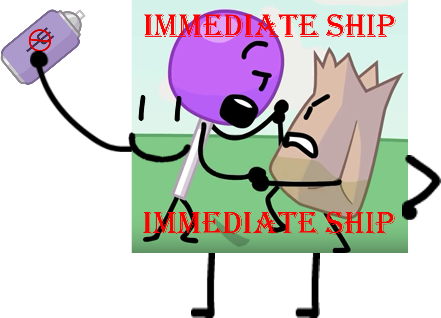 I Ship It - Lollipop X Barf Bag (1511x1097)