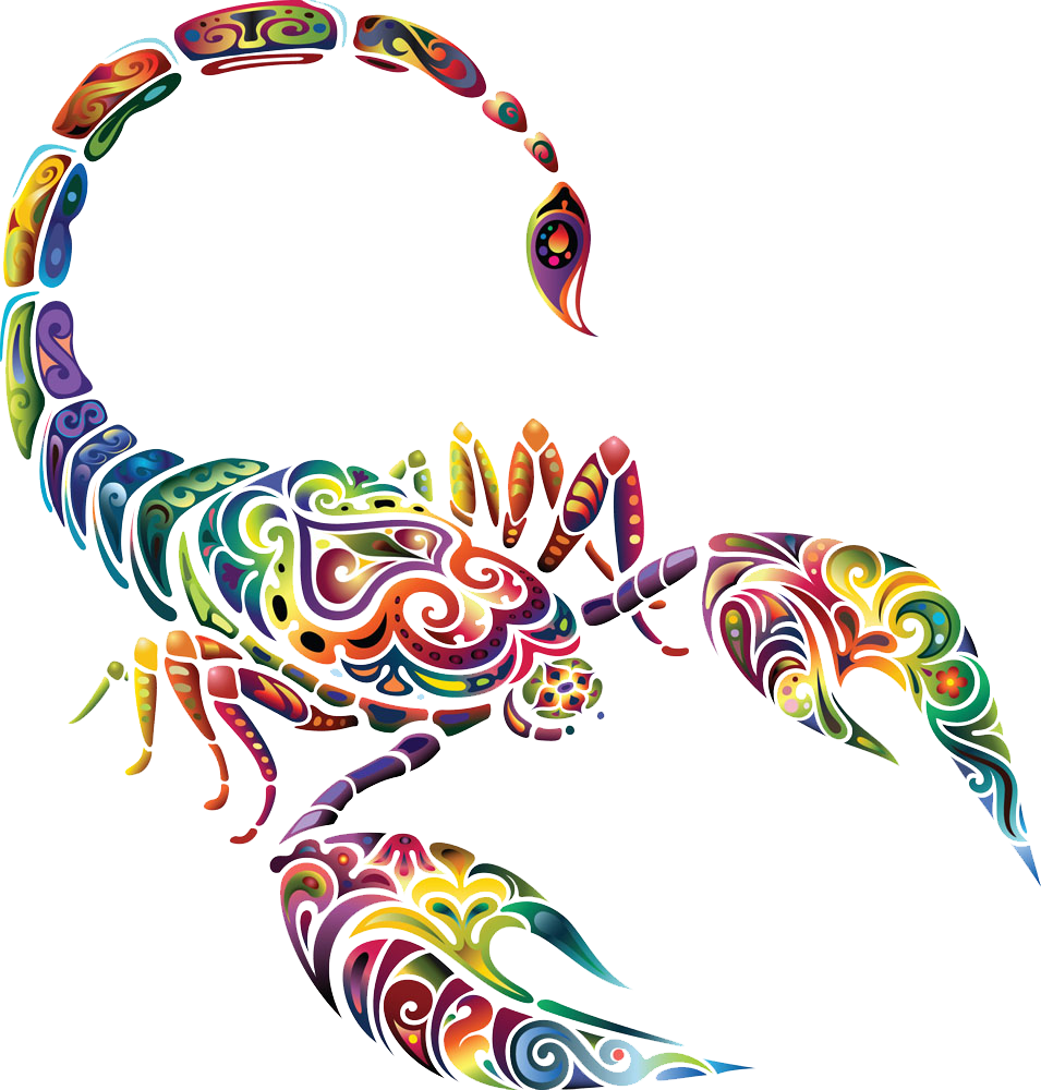 Scorpion Tattoo Zodiac Astrological Sign - Colorful Scorpion Tattoos (955x1000)