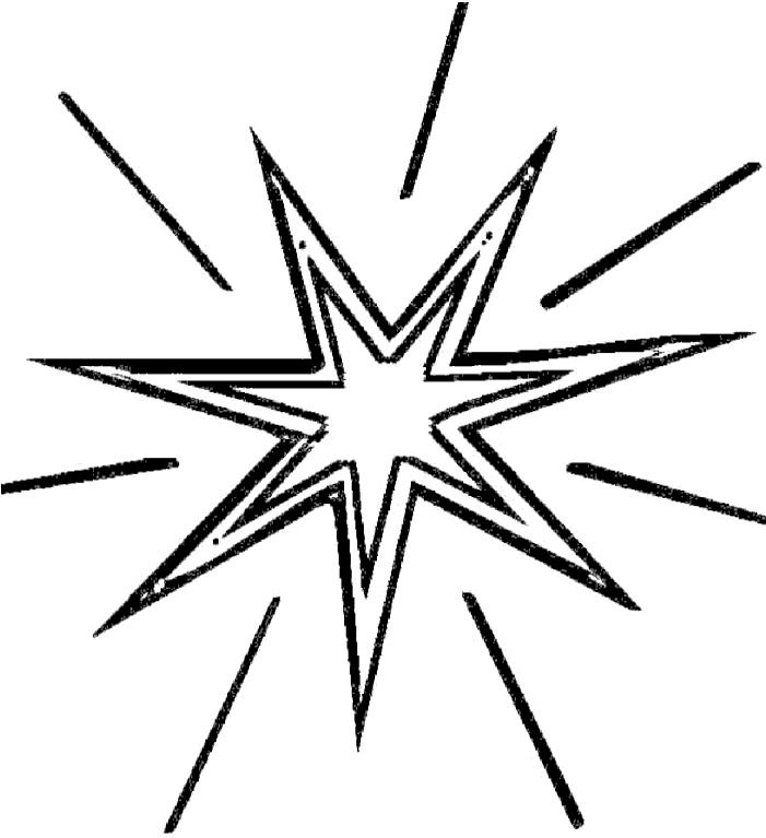 Coloring Shine Star Christmas Coloring Pages - Christmas Star Coloring Page (700x864)