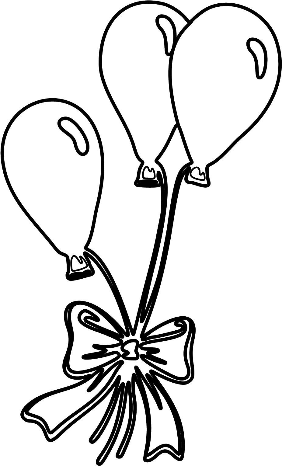 Cancer Ribbon Coloring Pages - Colouring Picture Of Balloon (1167x1589)