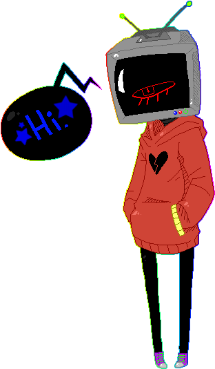 19kb - Tv Head Pixel Art (385x545)