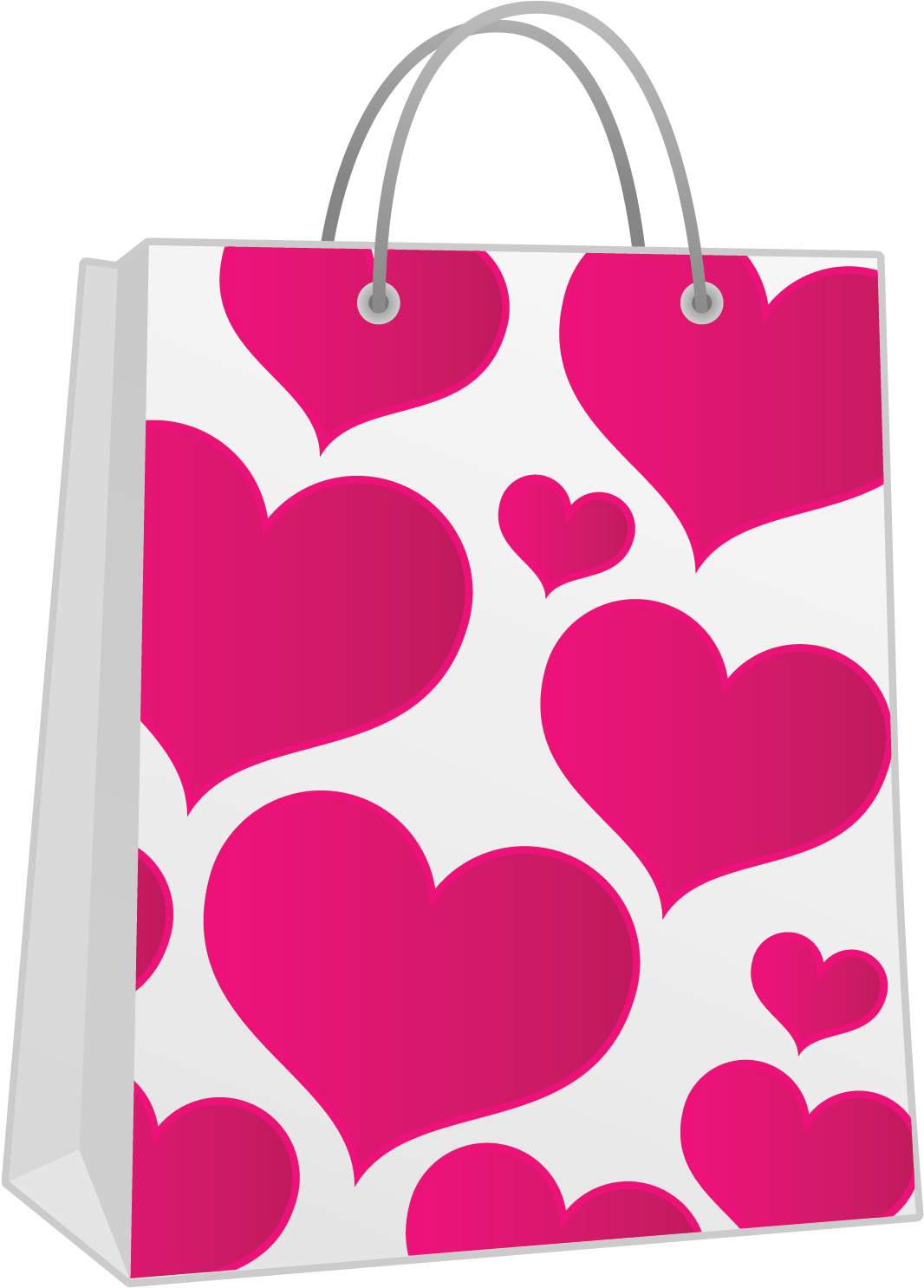 Pink Bag Clipart - Transparent Pink Gift Bag (1148x1537)