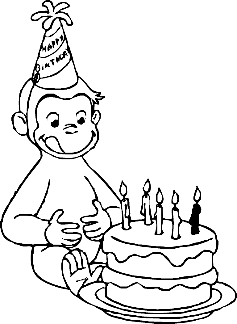 Interesting Design Curious George Coloring Pages Curious - Curious George Coloring Sheets (768x1049)