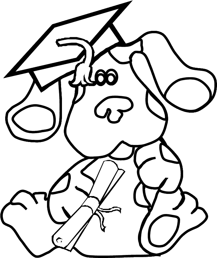 Blues Clues Christmas Coloring Pages - Blues Clues Coloring Pages (718x957)