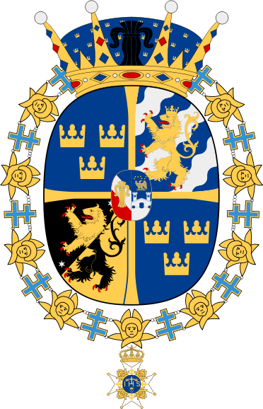Coat Of Arms Of Victoria, Crown Princess Of Sweden - Coat Of Arms Of Crown Princess Victoria (372x578)