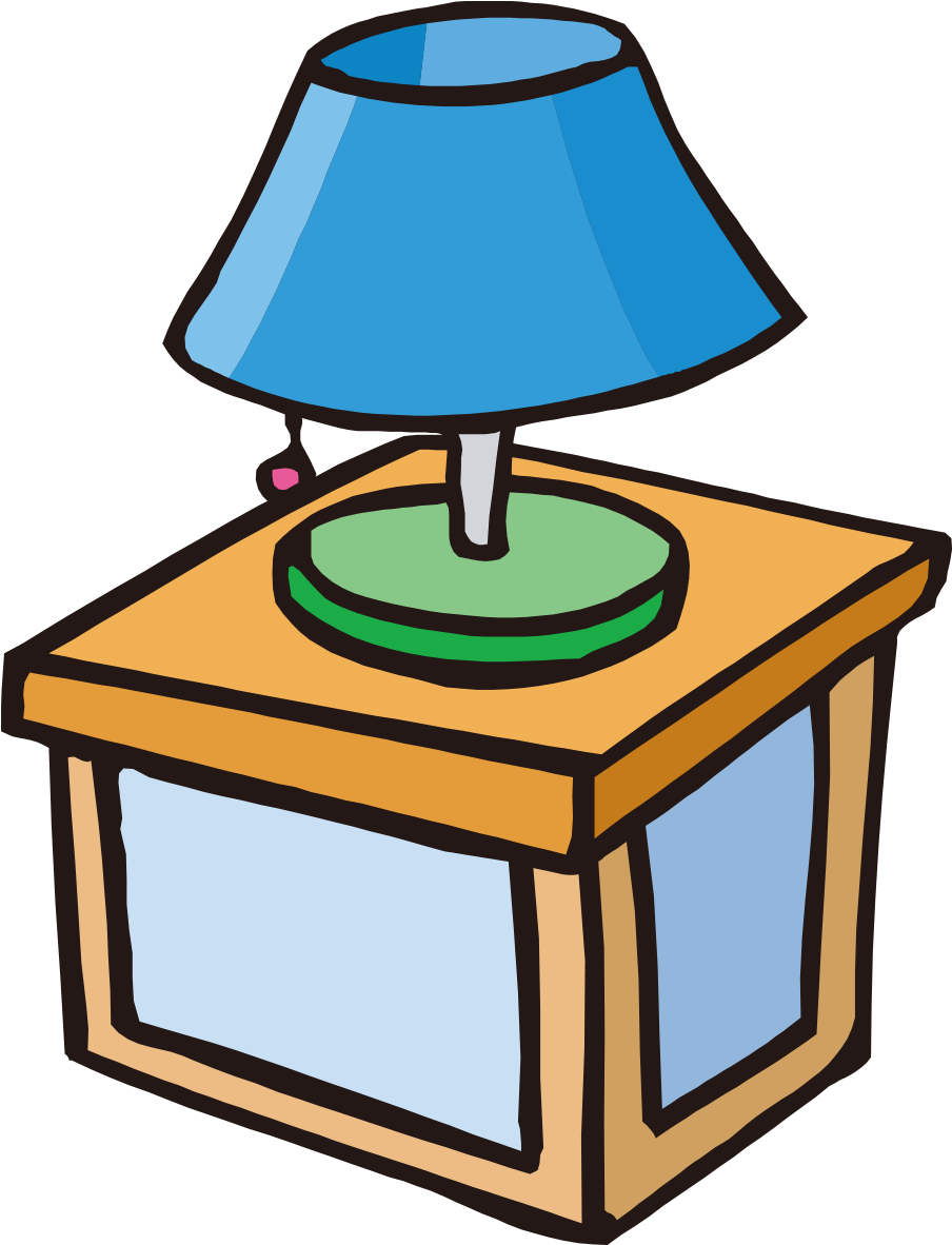 Bedside Tables Light Fixture Clip Art - Bed Side Lamp Clipart (1181x1181)