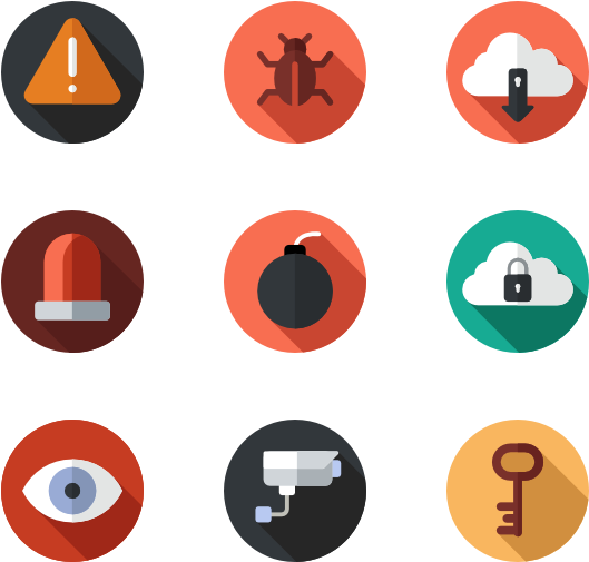 Computer Security Set - Paper Icon Vector Png (600x564)